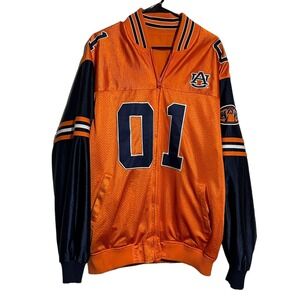 Auburn Tigers NCAA Football Full Zip Reversible Jacket Coat 2X Vintage Men's XXL